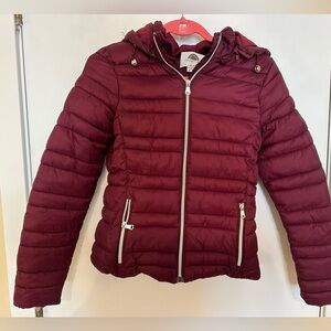 mauve winter jacket